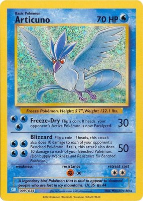 Articuno, Trading Card Game Classic
