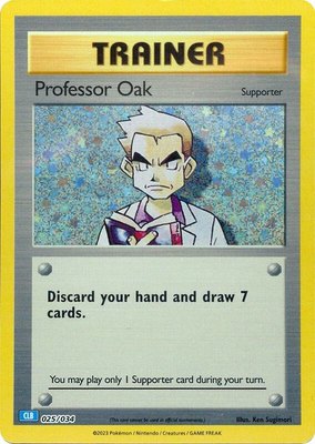 Professor Oak (CLB), Trading Card Game Classic