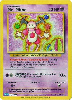 Mr. Mime, Trading Card Game Classic