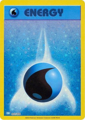 Basic Water Energy, Trading Card Game Classic