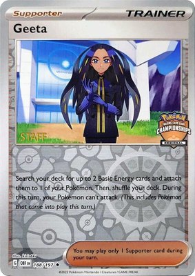 Geeta (Regional Championships) [Staff], League & Championship Cards