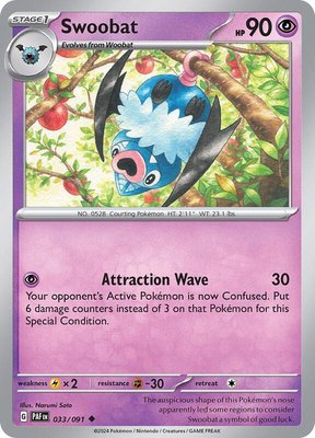 Swoobat, Paldean Fates