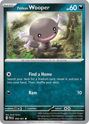 Paldean Wooper, Paldean Fates