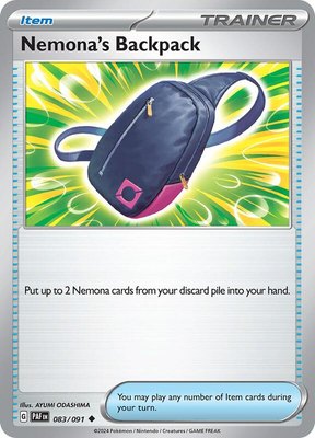 Nemona's Backpack, Paldean Fates