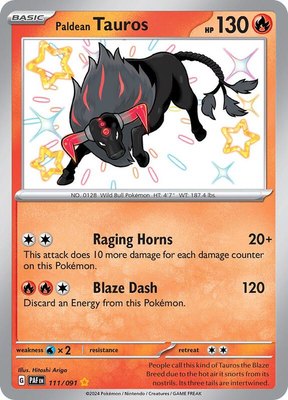 Paldean Tauros, Paldean Fates