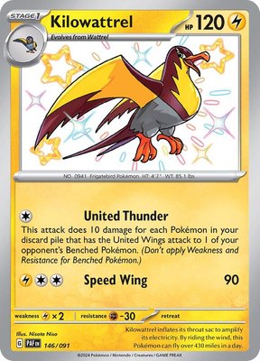 Kilowattrel, Paldean Fates