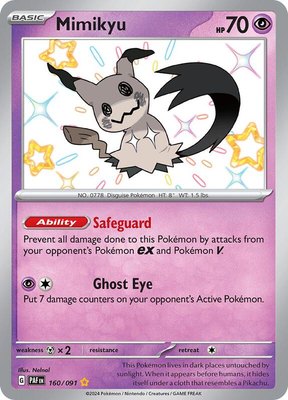 Mimikyu -160/091, Paldean Fates