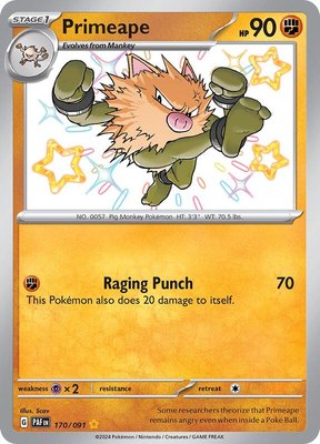 Primeape, Paldean Fates