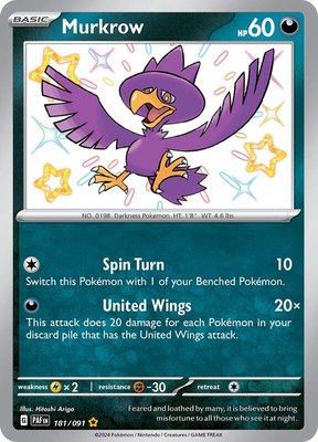 Murkrow, Paldean Fates