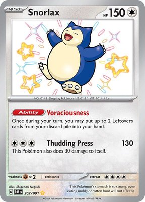 Snorlax, Paldean Fates