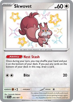 Skwovet, Paldean Fates