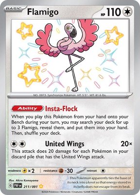 Flamigo, Paldean Fates