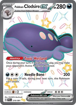 Paldean Clodsire ex, Paldean Fates
