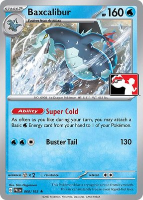 Baxcalibur, Prize Pack Series Cards