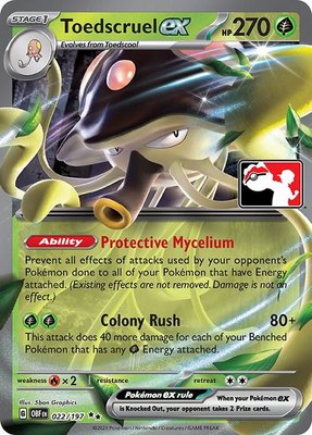 Toedscruel ex, Prize Pack Series Cards
