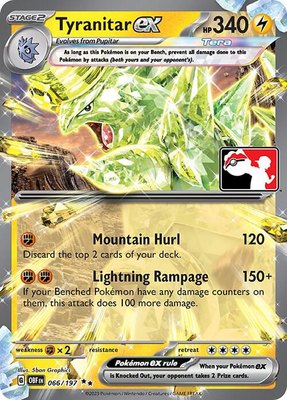 Tyranitar ex, Prize Pack Series Cards