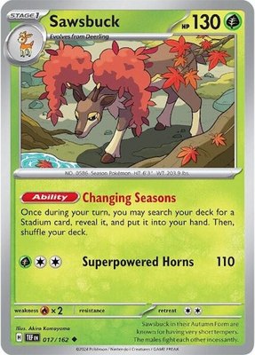 Sawsbuck, Temporal Forces