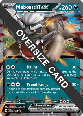 Mabosstiff ex Card, Jumbo Cards