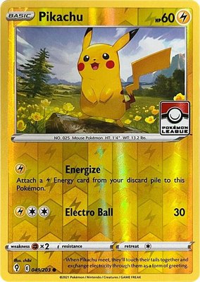Pikachu (Pokemon League), League & Championship Cards