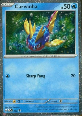 Carvanha, Scarlet & Violet Promo Cards