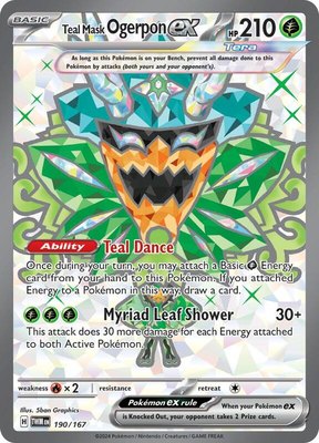 Teal Mask Ogerpon ex, Twilight Masquerade