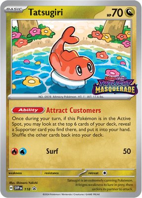 Tatsugiri, Scarlet & Violet Promo Cards