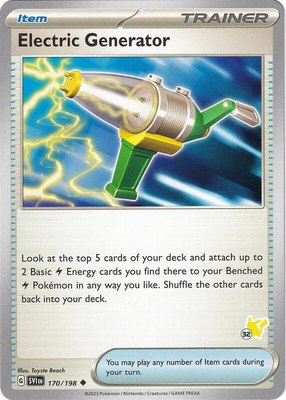 Electric Generator - Pikachu 32, Battle Academy 2024