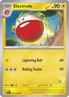 Electrode - Pikachu 56, Battle Academy 2024