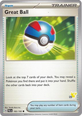 Great Ball - Pikachu 29, Battle Academy 2024