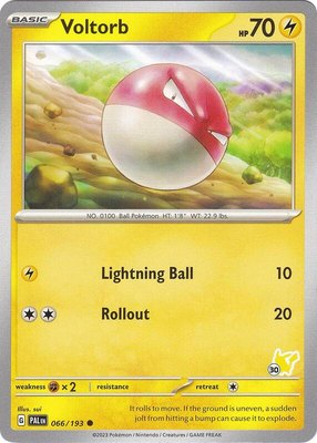 Voltorb - Pikachu 30, Battle Academy 2024