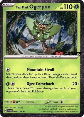 Teal Mask Ogerpon (Cosmos Holo) (EB Games Exclusive), Miscellaneous Cards & Products