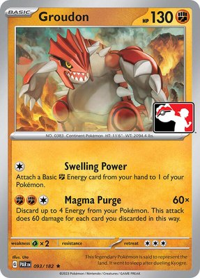 Groudon, Prize Pack Series Cards