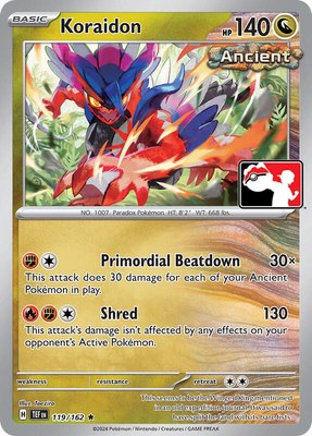Koraidon, Prize Pack Series Cards