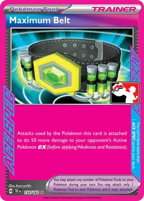 Maximum Belt, Prize Pack Series Cards