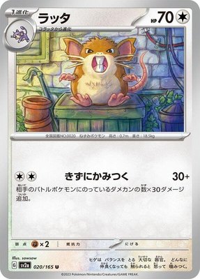 Raticate, Pokemon Card 151