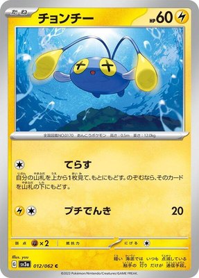 Chinchou, Raging Surf