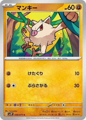 Mankey, Snow Hazard