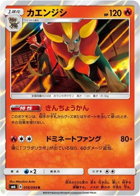Pyroar, Forbidden Light