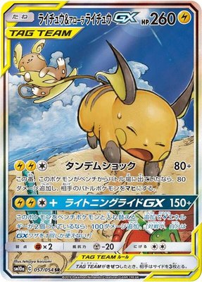 Raichu & Alolan Raichu GX, GG End