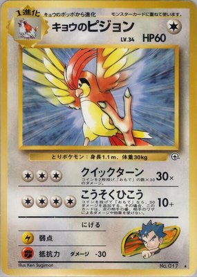 Koga's Pidgeotto, Challenge from the Darkness