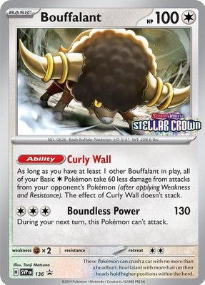 Bouffalant, Scarlet & Violet Promo Cards