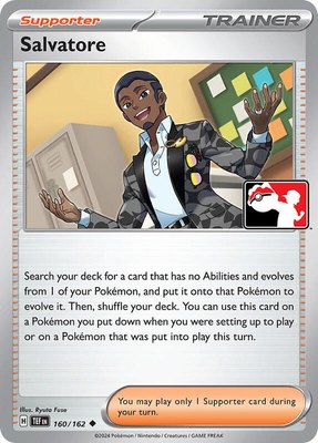 Salvatore, Prize Pack Series Cards