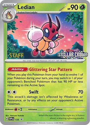 Ledian (Prerelease) [Staff], Scarlet & Violet Promo Cards