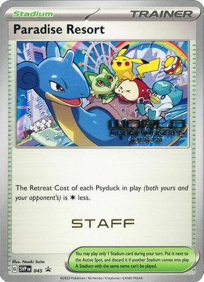 Paradise Resort (World Championships 2023) [Staff], Scarlet & Violet Promo Cards