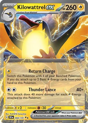 Kilowattrel ex, Surging Sparks