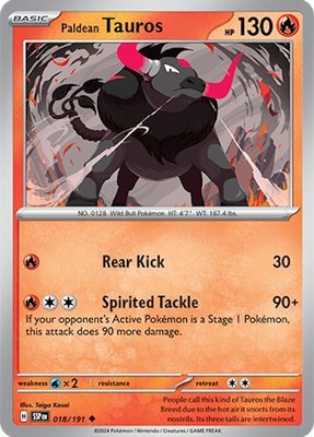 Paldean Tauros, Surging Sparks