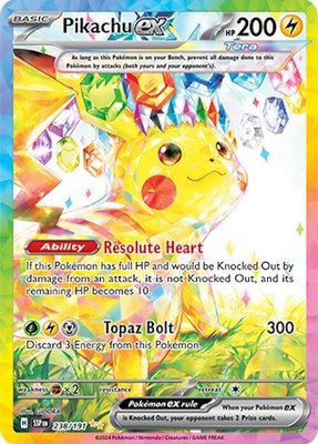 Pikachu ex, Surging Sparks