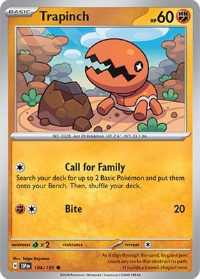 Trapinch, Surging Sparks