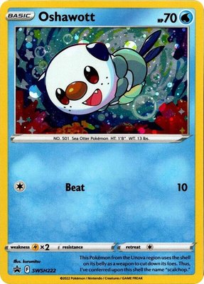 Oshawott (Cosmo Holo), Sword & Shield Promo Cards