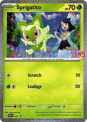 Sprigatito (Pokemon Horizons Stamped), Scarlet & Violet Promo Cards